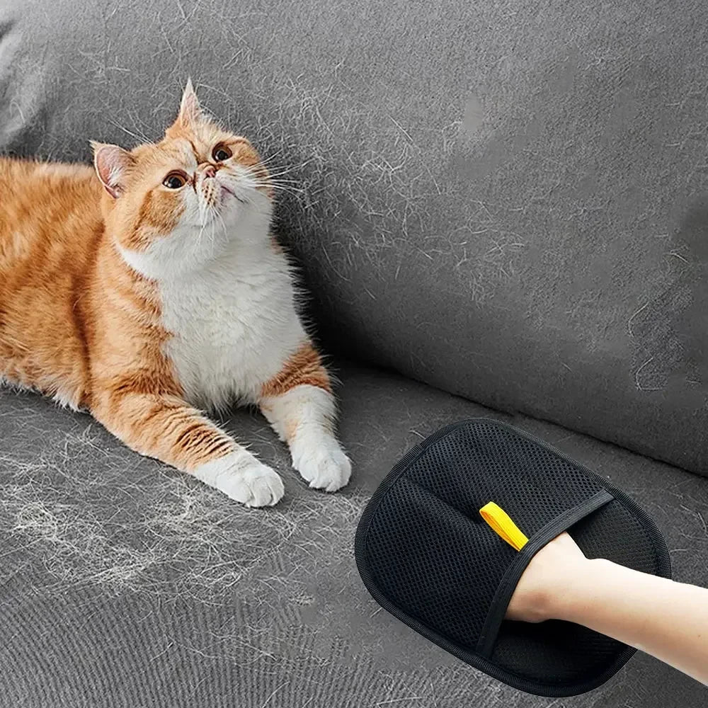 Cepillo Guante Quitapelos para Mascotas