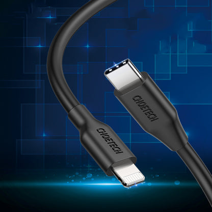 Cable CHOETECH USB-C a Lightning de 2m Certificado por MFi